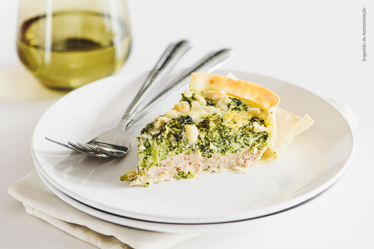 Quiche Fingida De Frango